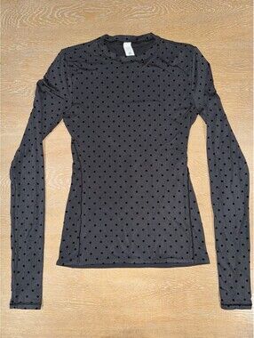 Lululemon Wundermost Ultra-Soft Nulu Crewneck Long-Sleeve Shirt Flocked SIZE XS